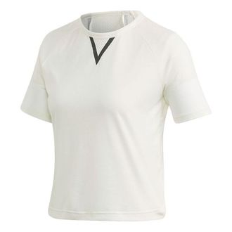 adidas (WMNS) adidas Crop Tee Athleisure Casual Sports Round Neck Short Sleeve Jade White T-Shirt GH7369