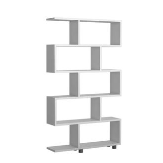 Calicosy 11-Shelf Shelving Unit, 90 Cm Wide - ELIF in White