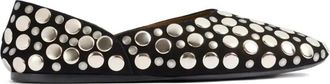 Khaite Jane Flat met Studs - Dames - Ballerinas - Zwart - 41 EU - Wol - Schoenen