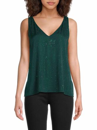 Emanuel Ungaro Rosie Sleeveless Blouse In Pine