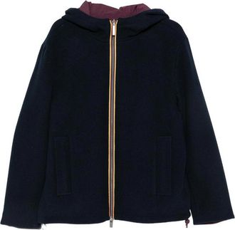K-Way Blue Claudel Hooded Jacket