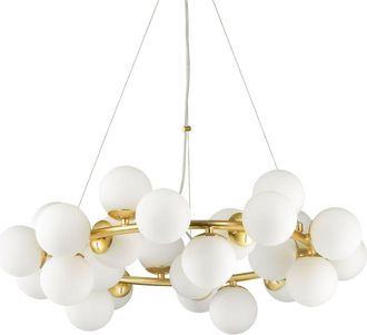 Netlighting Dna 25 Light Globe Ceiling Pendant White G9