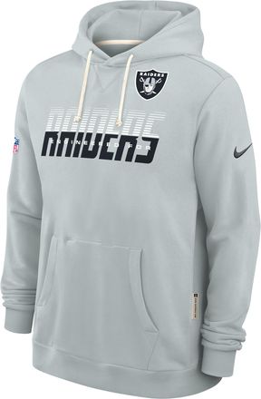 Nike Las Vegas Raiders Sideline Standard Issue Nike Mens Dri-FIT NFL Pullover Hoodie in Grey | 03AZ07R8D-SX8