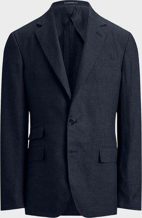 Ralph Lauren Purple Label Men & apos;s Cotton and Cashmere Glen Plaid Single-Breasted Sport Coat