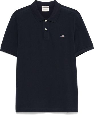 GANT Polo a maniche corte con logo - Blu