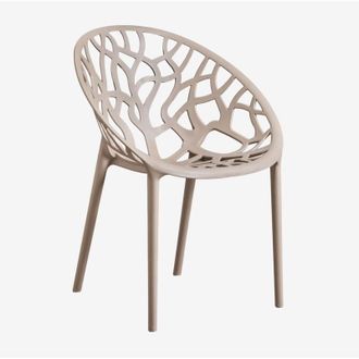 Sklum Sklum - Pacco di 4 sedie da giardino impilabili in polipropilene Ores