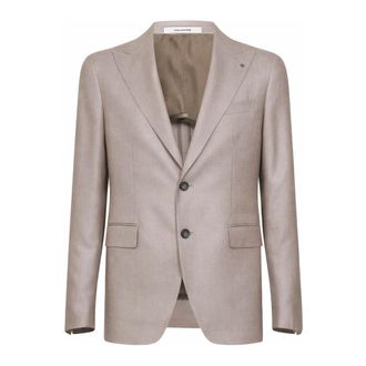 Tagliatore Formal Blazers, male, Beige, Size: 3XL Tagliatore Jackets
