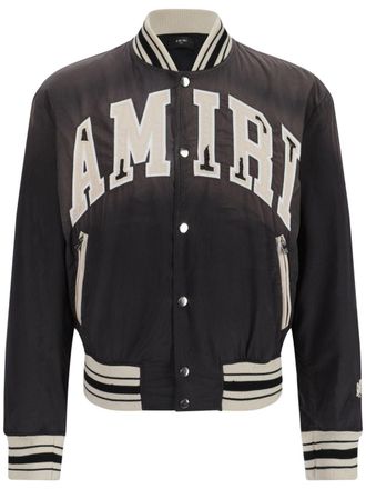 Amiri Bomber con effetto schiarito - Nero