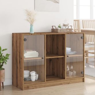 Berkfield Home Sideboard Artisian Oak 102x37x75.5 cm Engineered Wood in Brown