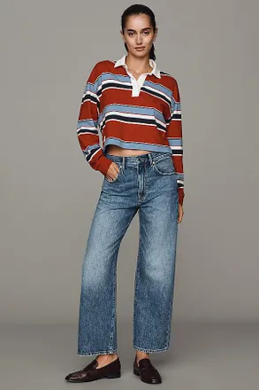 Pistola Denim Larsen High-Rise Relaxed Flared Jeans