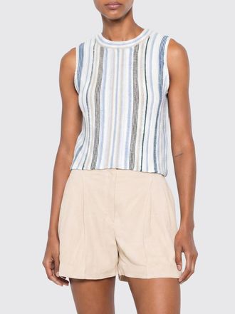 Barbour Top a righe in cotone con design a spalle scoperte