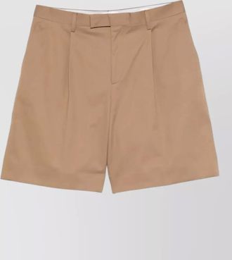 Lardini mens bermuda shorts pleats pockets loops