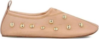Chlo&eacute; Schoenen, Dames, Roze, 39 EU, Leer, Rita Studded Ballerina Flats