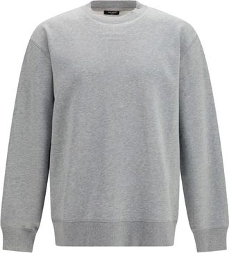 Balmain Grey Crew Neck Sweatshirt