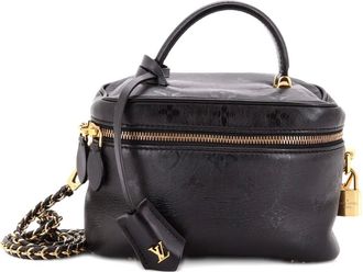 Louis Vuitton Vanity Handbag Monogram Ink Embossed Lambskin PM crossbody bag - Zwart