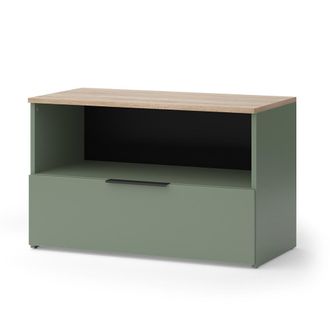 Vicco Credenza Wido, Verde, 80 X 50 Cm Con 1 Scomparto Chiuso, Vicco