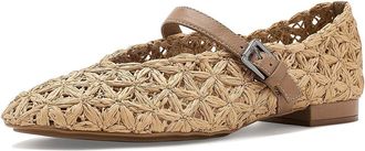 Bernardo Borden Raffia Womens Dress Flat Shoes Light Natural : 8.5 M, Hemp