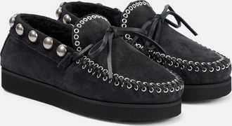 Isabel Marant Forley shearling-lined suede mocassins