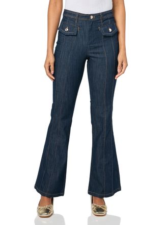 Tommy Hilfiger Womens Flare Jeans, Navy, 10