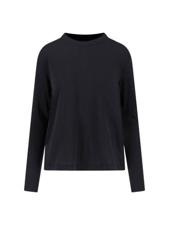 James Perse Black Cotton Long-Sleeved T-Shirt