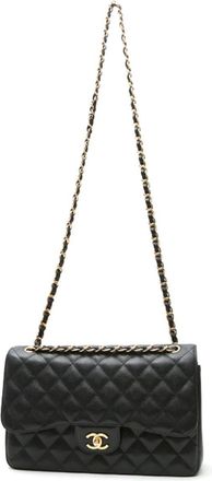 Chanel 2019 Jumbo Double Flap shoulder bag - women - Leather - One Size - Black