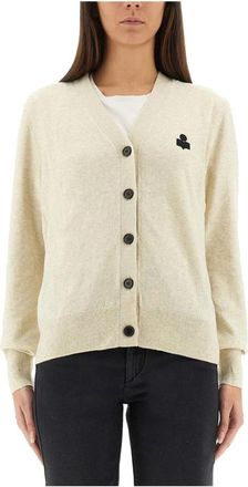 Isabel Marant Karina Cardigan - Dames - Vesten - Wit - S - Katoen - Truien & Vesten