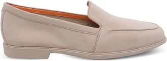 Santoni Malibu Suede Loafers - Dames - Loafers - Beige - 36 1/2 EU - Leer - Schoenen