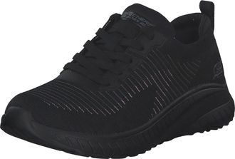 Skechers Womens BOBS Squad Chaos Renegade Parade Sneaker, Black Engineered Knit/Trim, 7 UK