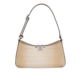 Tory Burch Eleanor Croc Embossed Slim Shoulder Bag