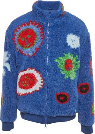 Louis Vuitton Giacca in pile con zip - Blu