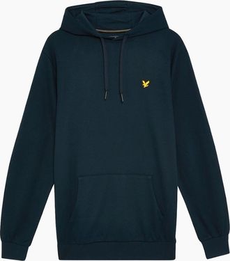 Lyle & Scott Mens Lyle & Scott Navy Blue Fly Fleece Hoodie - Black - Size: 44