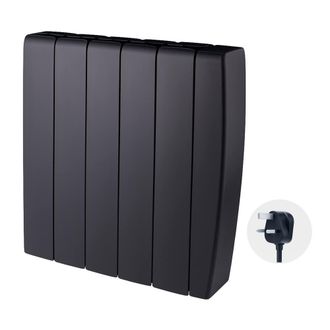 TCP Smart 1500W Black Ceramic Panel Electric Radiator
