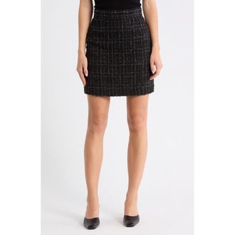 BOSS Viliana Tweed Skirt in Black at Nordstrom Rack, Size 6
