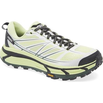 Hoka One One Mafate Speed 2 Sneaker in Honeydew /White at Nordstrom, Size 10.5