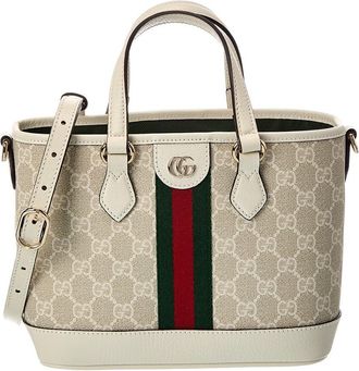 Gucci Ophidia Small Canvas & Leather Tote