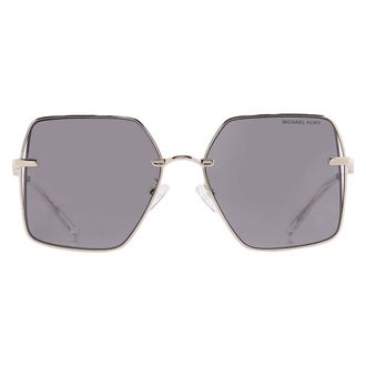 Michael Kors Sanya Gray Solid Square Ladies Sunglasses MK1157D 10143F 58