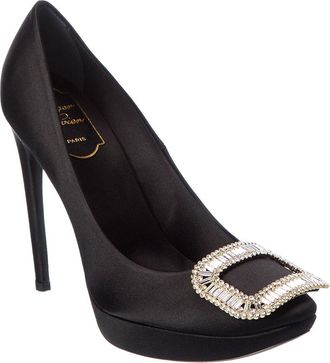 Roger Vivier Satin Platform Pump