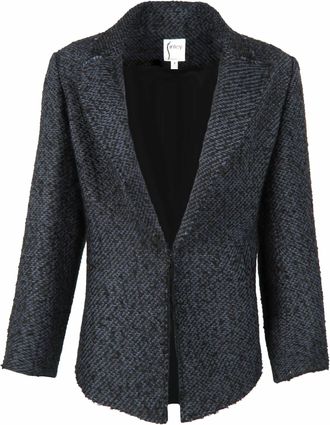 Finley Womens Baxter Tweed Jacket In Navy/black