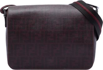 Fendi Pre-owned Fendi Zucca Spalmati Flap Crossbody Ladies VA258 B0W 139 2461