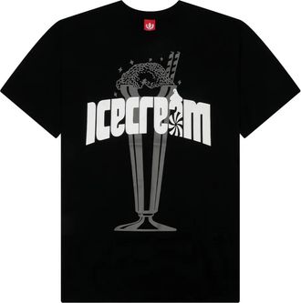 Icecream T-shirt met grafische print - Zwart