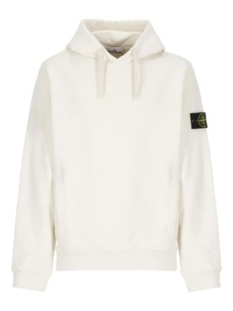 Stone Island 6100029 Brushed cotton hoodie - men - Cotton - L - Neutrals