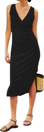 Nation Ltd Melrose Straight Column Dress In Jet Black