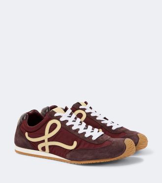 Loewe Ballet Runner 2.0 suede-trimmed sneakers