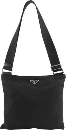 Prada Pre-owned Nylon Schoudertas - Dames - Vintage Schoudertas - Zwart - ONE Size - Nylon - Vintage