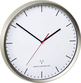TFA Dostmann Reloj De Pared Radiocontrolado Tfa Dostmann Acero Inoxidable 30,5 Cm