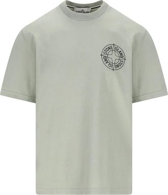 Stone Island T-shirt con logo - Grigio