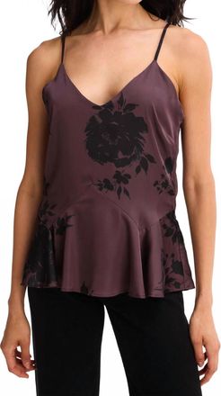Allison New York Leilani Tank Top In Brown Floral