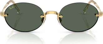 Ray-Ban A$AP Rocky 54mm Oval Sunglasses in Arista /Dark Green at Nordstrom
