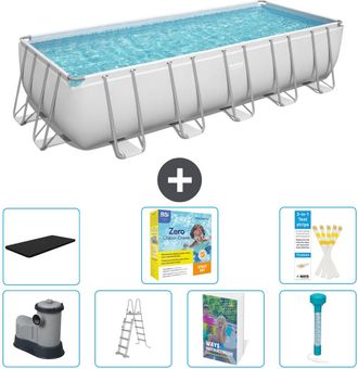 Bestway Piscina Bestway Power Steel Rectangular - 640x274x132 Cm - 8-piezas S532