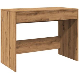 vidaXL Desk Artisan Oak 101x50x76.5 cm Engineered Wood Vidaxl